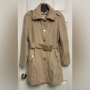 Apt 9 camel / tan color wool blend trench coat